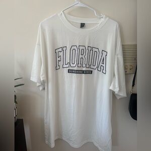 SHEIN White Florida Graphic Tee - Brand New